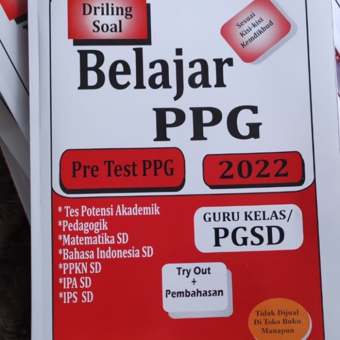 

GRATIS ONGKIR Buku Pretest PPG 2022 PGSD Guru Kelas Belajar PPG KPL318