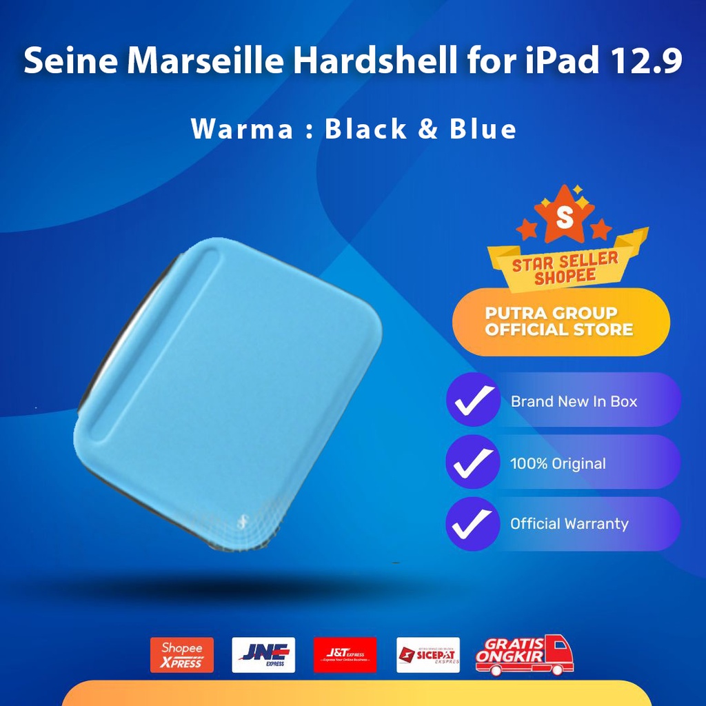 Case Marseille Hardshell for iPad Pro 12.9&quot; inch M1 Seine Black Blue