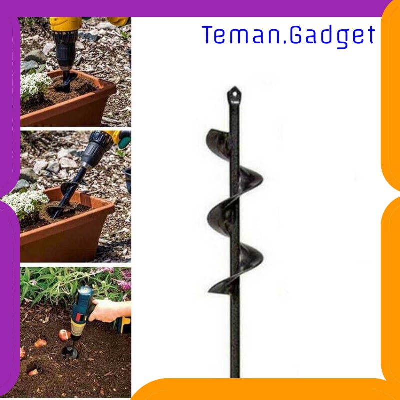 TG-DE183 MPT Mata Bor Penggali Tanah Garden Drill Steel Titanium Spiral