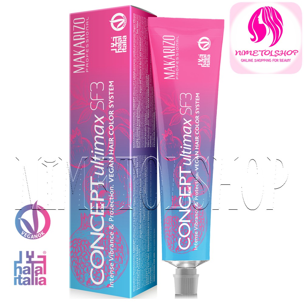 Makarizo Concept Ultimax Sf3 Hair Color 90ml Vegan Cat Warna Rambut Permanen Shopee Indonesia