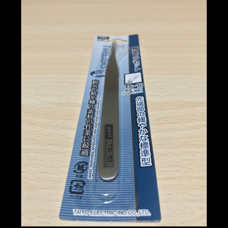 TWEEZERS STANDARD ANTIMAGNETIC PINSET STANDAR ANTI MAGNET GOOT TS-10