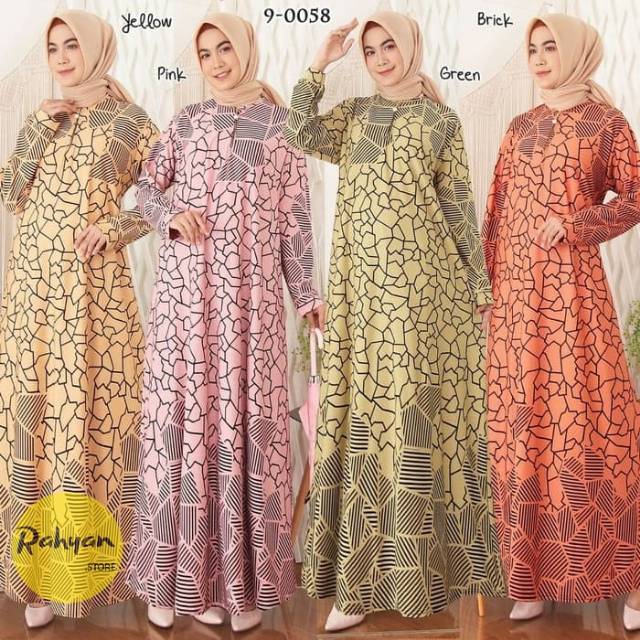  GAMIS  WANITA TERBARU 4L MISBEE 9 0058 GAMIS  BUSUI GAMIS  