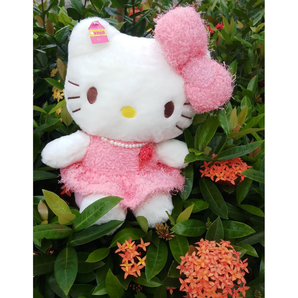 BONEKA KITTY BULU JARUM 12 INCH