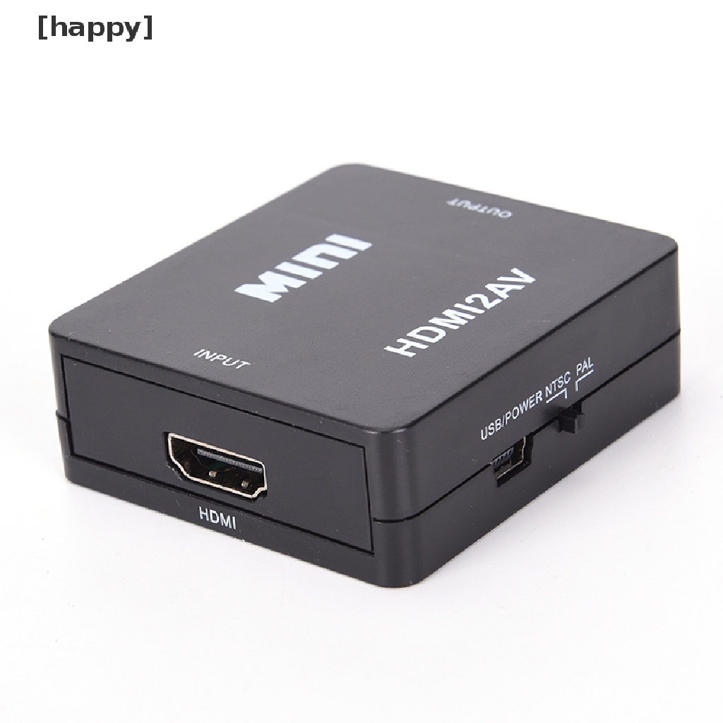 Ha Adapter Konverter Video Hdmi Ke Rca Av / Cvbs Hd 1080p Mini