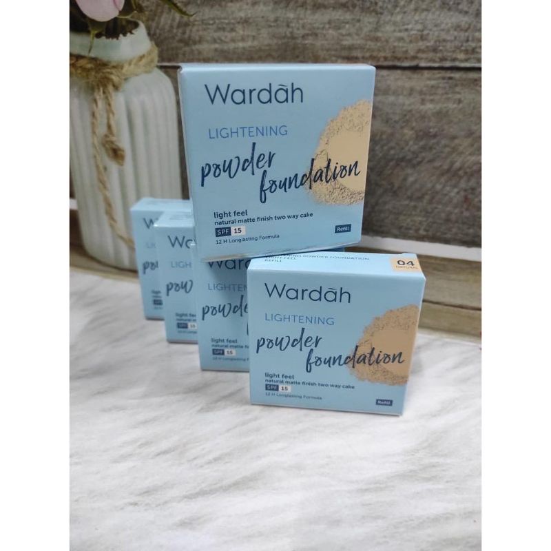 Refill wardah lightening powder foundation spf 15