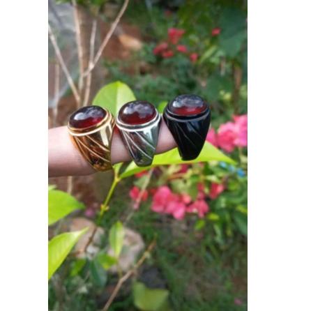 ☜ CINCIN BATU AKIK GETAH KATILAYU ASLI ALAM/BUAT MANCING IKAN ➷