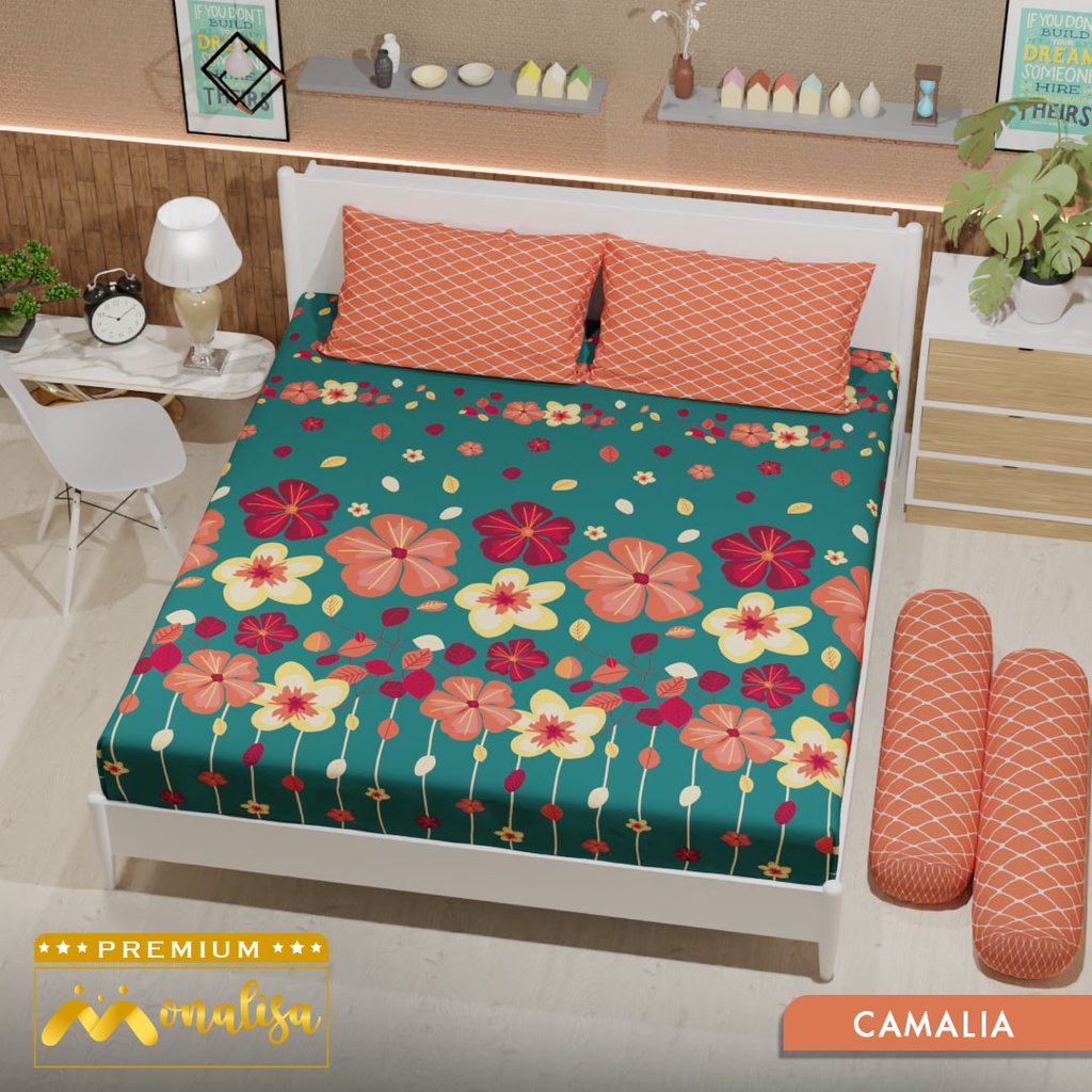 Monalisa Premium Sprei Uk 160/180 - Camalia