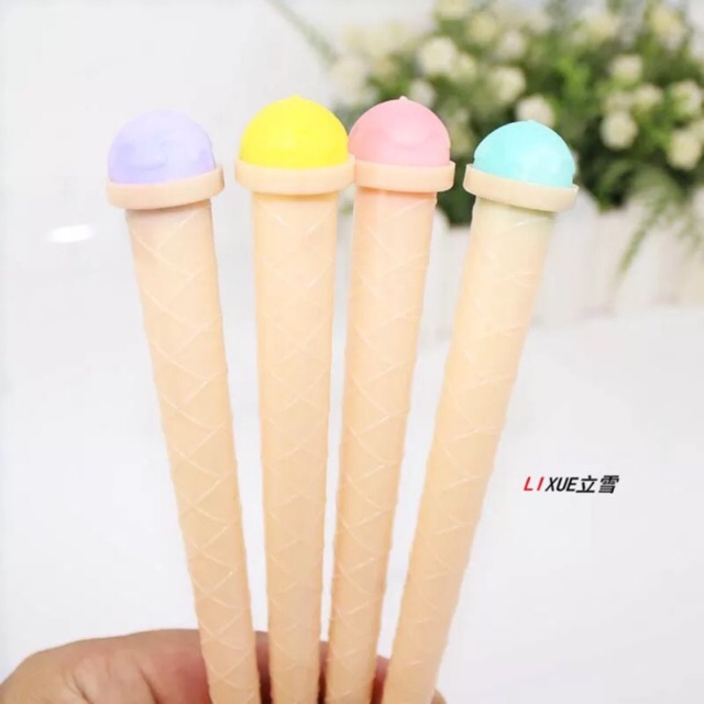 MURAH OBRAL Pen ice cream cone pulpen es bolpen ballpoint gel lucu unik souvenir pernikahan