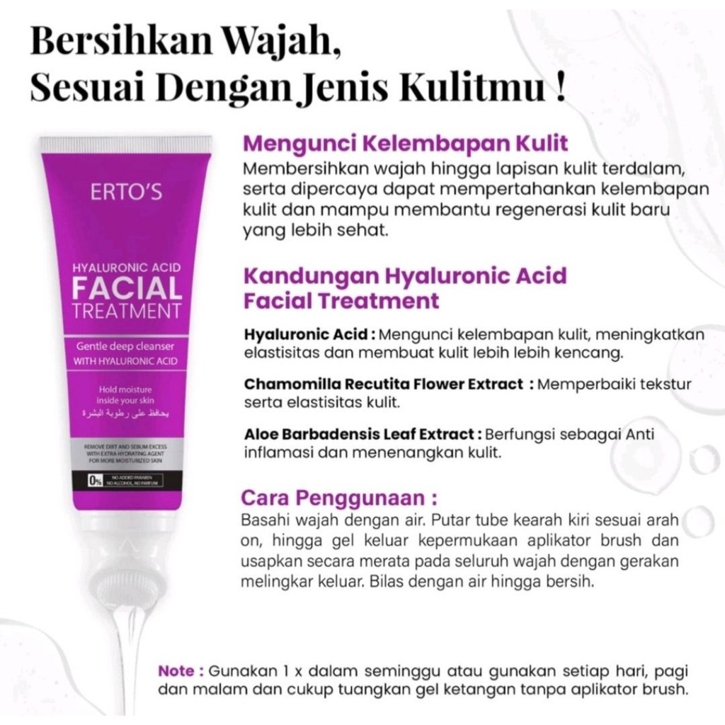 NEW ERTOS FACIAL TREATMENT ORIGINAL PERAWATAN KECANTIKAN WAJAH BPOM