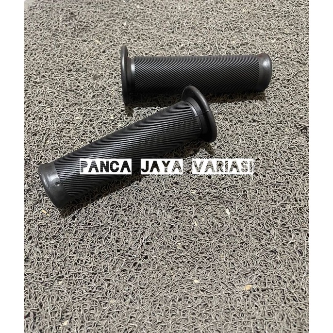 Handgrip/Handfat Domino bulu Variasi Motor Model RCB HG66 Hitam Polos Universal