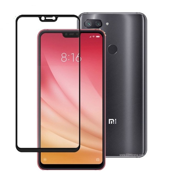 TEMPERED GLASS FULL LEM 5D XIAOMI MI8 LITE 2018 BLACK ONLY