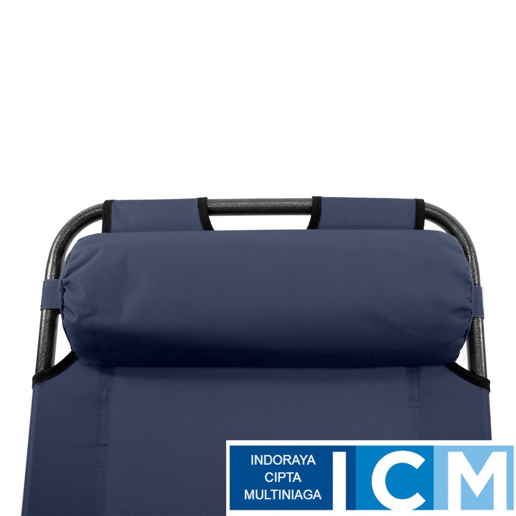 Kursi Lipat Santai Berjemur Lounge Chair Navy Blue