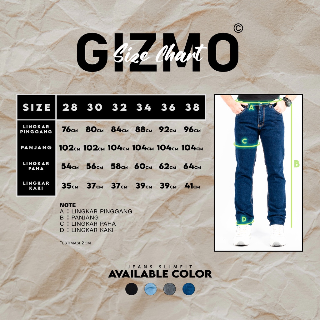 Gizmo Denim Pants Slimfit Blue Wash