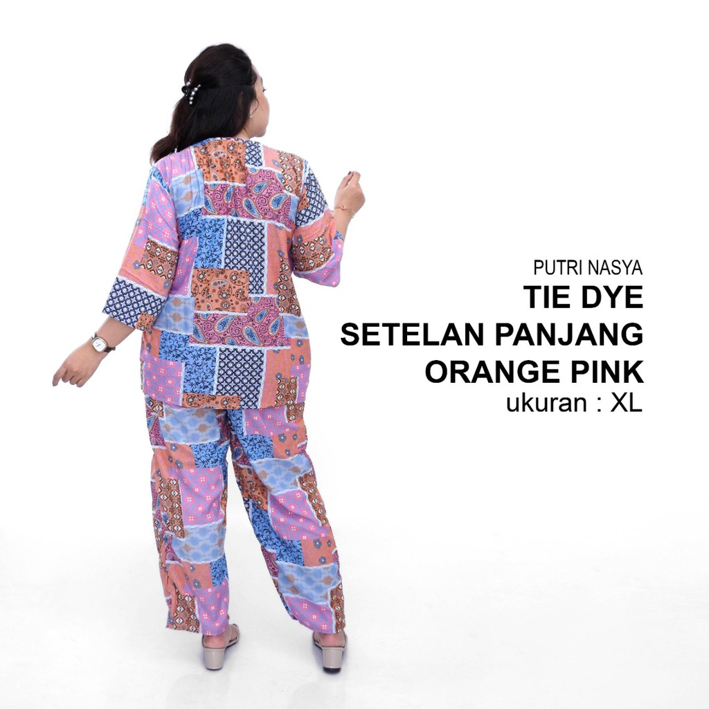 One Set Big Size / Tie Dye Big Size/ Setelan Panjang Big/ Setelan Big Size / Tie Die Jumbo / Tie Dye