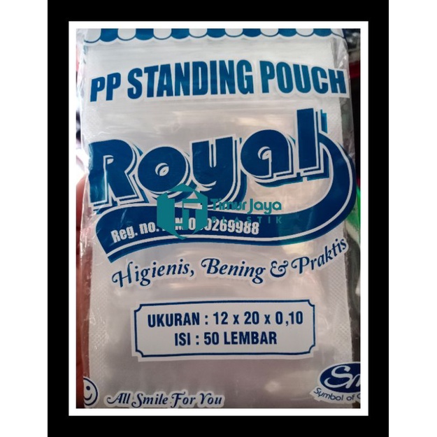Plastik Standing Pouch 12X20
