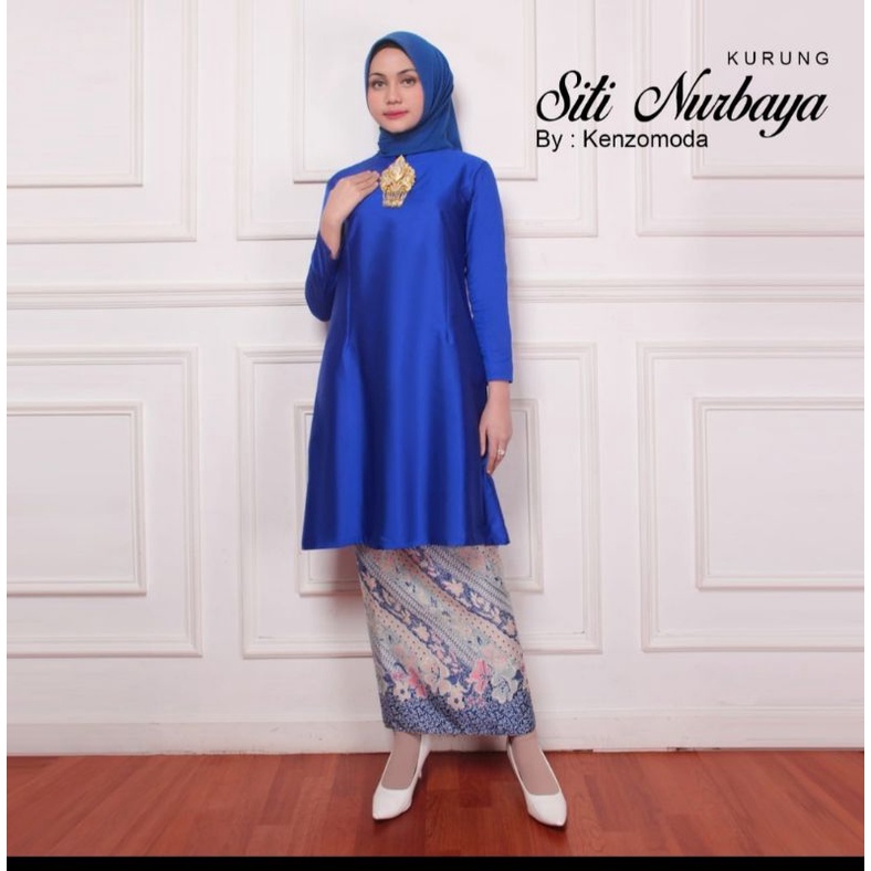 Setelan kebaya kurung melayu//kebaya kurung tafetta//kebaaya seragaman modern