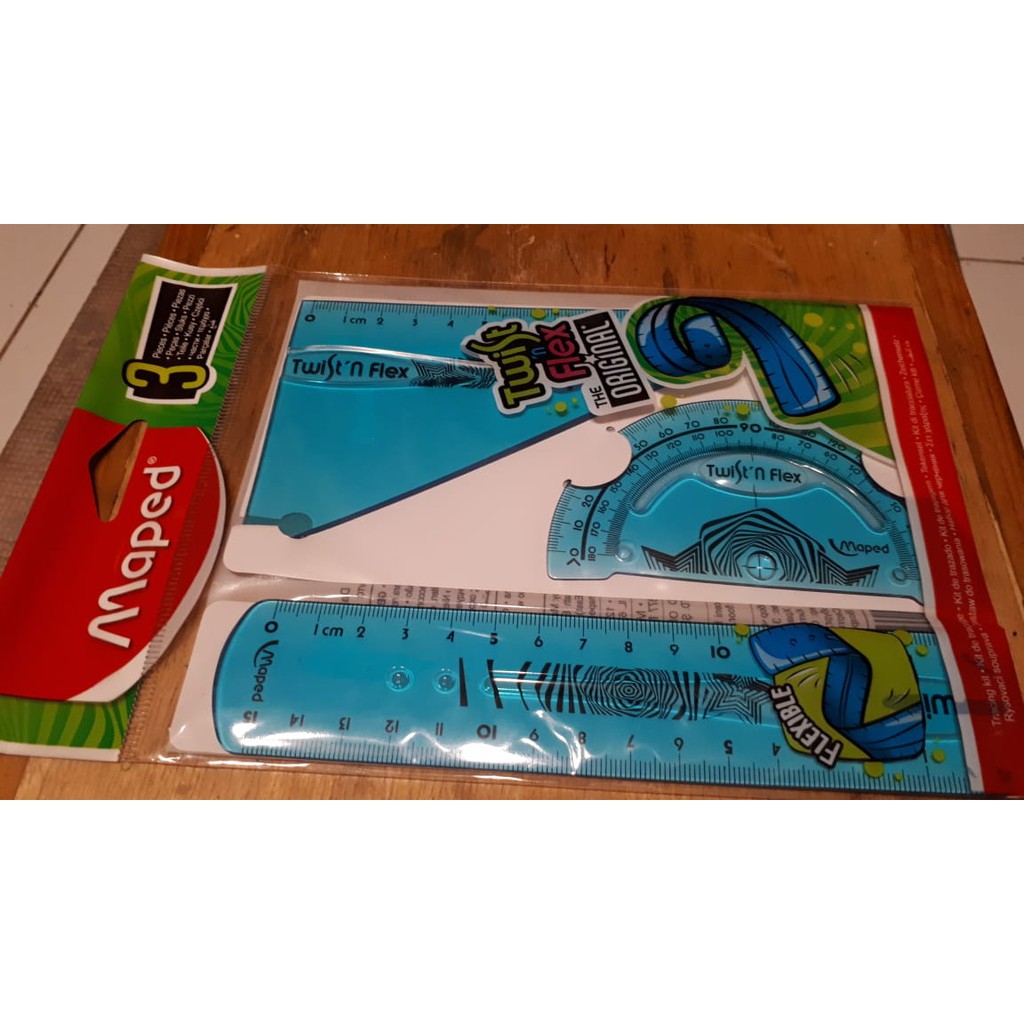 

penggaris maped twist and flex isi 3 pcs