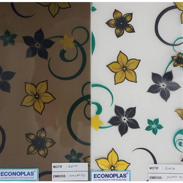 Fiber Penutup Pagar Rumah Motif Batik