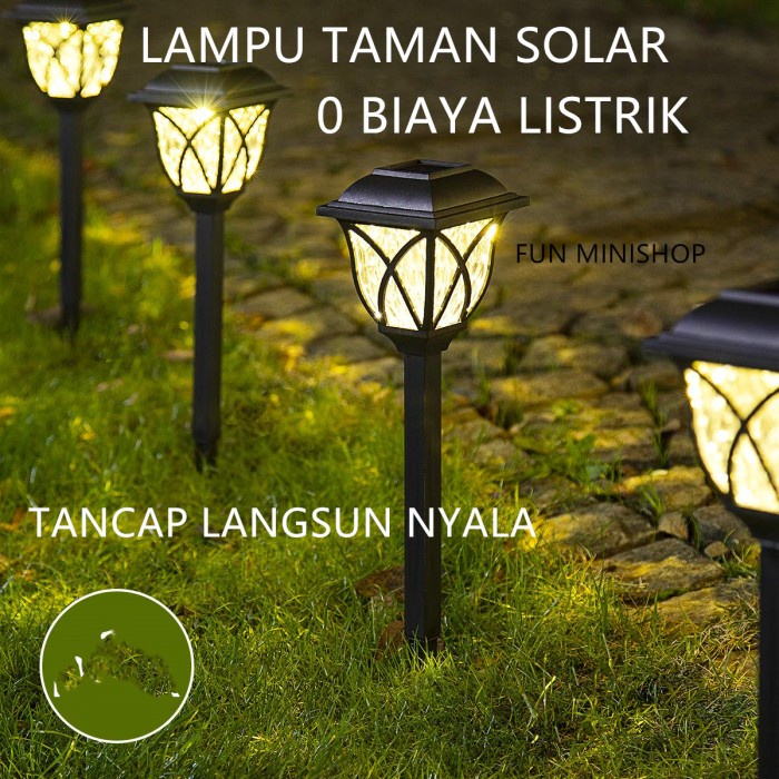 Lampu Taman Solar Tenaga Surya Lampu Taman Tancap Garden Lamp W2 - Kuning