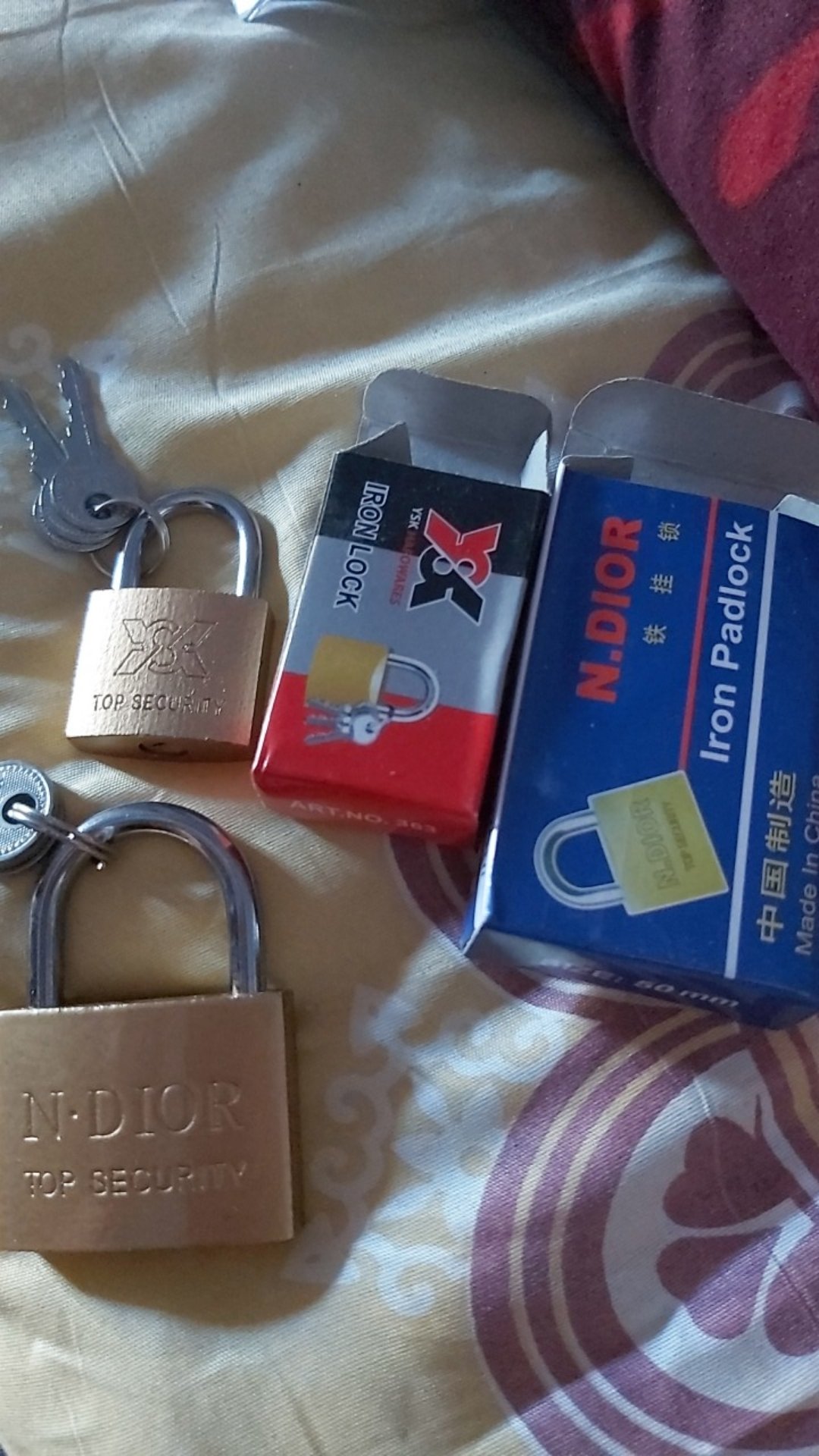 [terlengkap] Gembok 20mm, 25mm, 30mm, 40mm, 50mm Oliq Gembok Koper Kuning