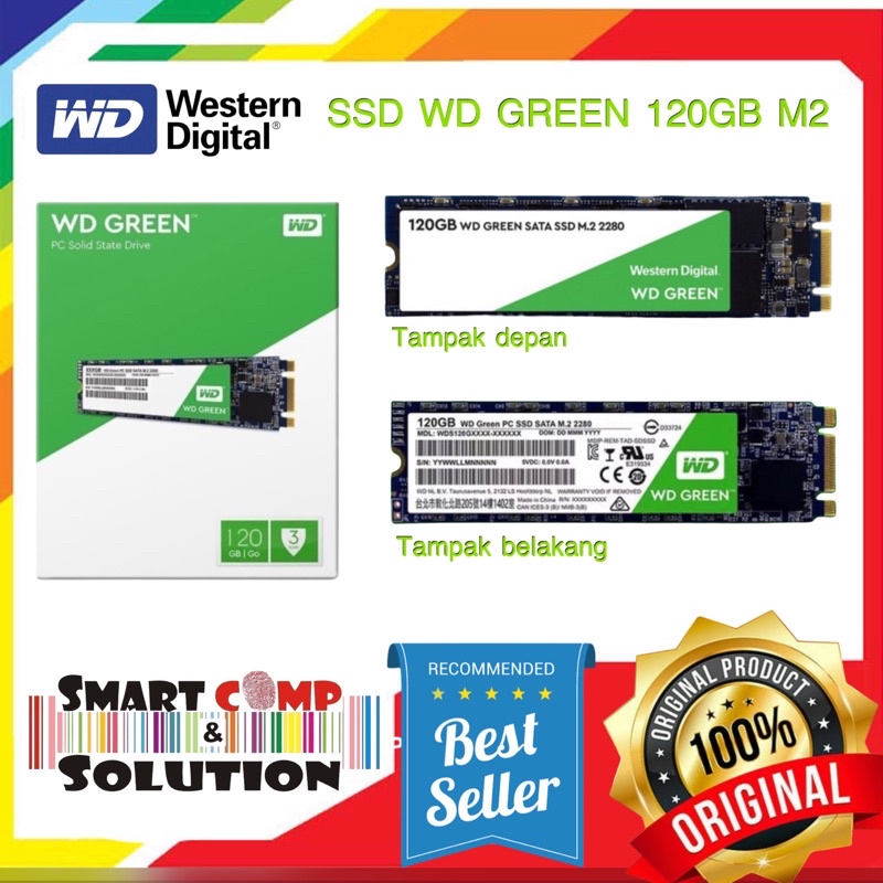 SSD WD Green 120GB M.2 2280 ORI - SSD M2