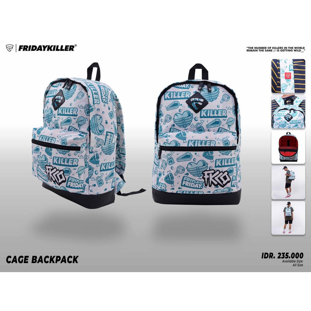 Bagpack / Tas FRIDAY KILLER "CAGE" fridaykiller_store