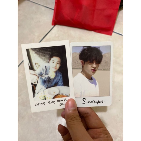 Pc photocard all alone al1 scoups seventeen