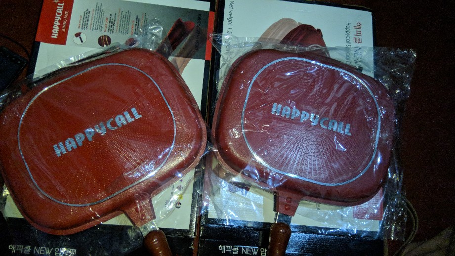 Happy Call Double Pan Jumbo 32 Cm Wajan Bolak Balik Kulit Jeruk Bonus Karet Seal Harga Murah Malang