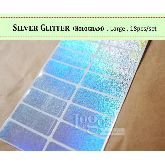 

Dapatkan Silver Glitter Large. Sticker Label Nama Waterproof Hologram Kosmetik Ori