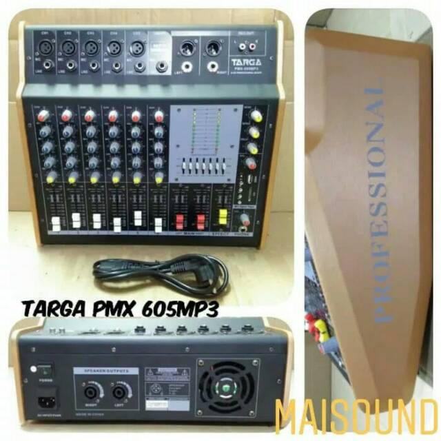 Power Mixer Targa 6 Channel Targa PMX605 MP3 PMX 605