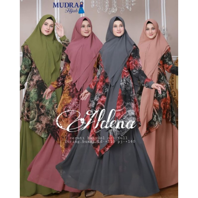 Baju Syari Wanita Aldena Syari Baju Gamis Muslim By Mudra