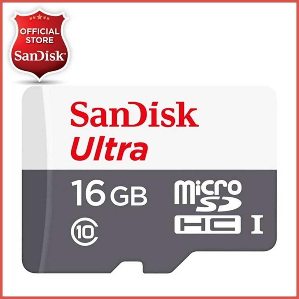 Memory Micro SD 16GB / 32GB / 64Gb Class 10 - Memory SD Card Sandisk Original