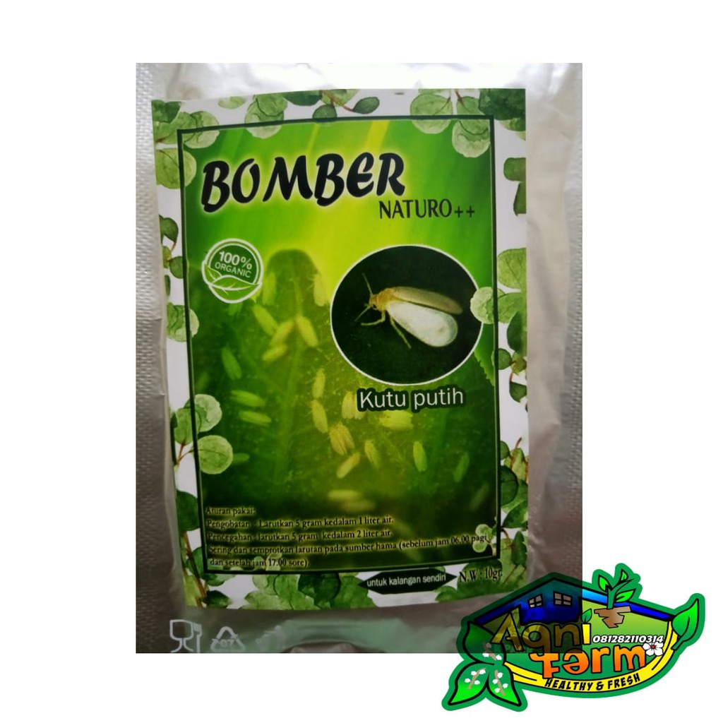 Bomber Naturo Whitefly - Pembasmi Kutu Kebul Bemisia Tabaci Kutu Putih