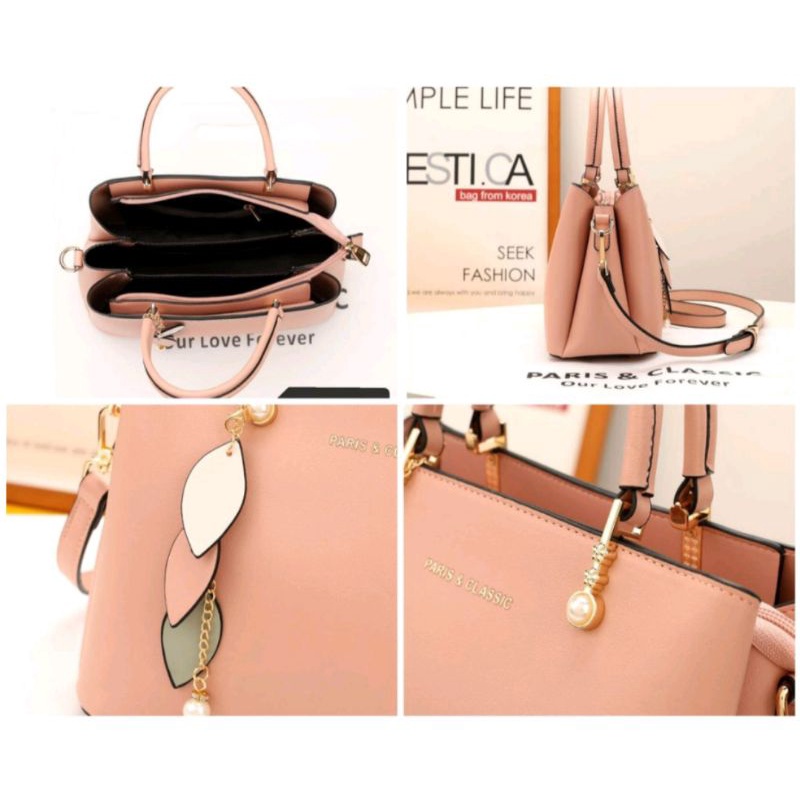 [2nd] HANA Olivia Sling Bag H022 - Pink | tas slempang wanita hana bag original