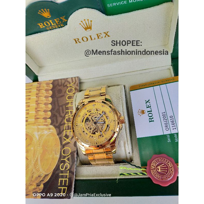 JAM ROLEX AUTOMATIC PRIA SUPER COD BAYAR DITEMPAT