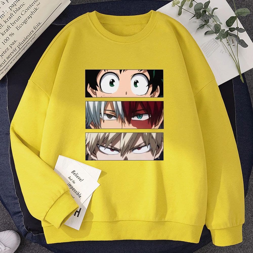 ANIME SWEATER UNISEX BOKU NO HERO ACADEMIA // ATASAN UNISEX PREMIUM // CREWNECK PREMIUM TEBAL TERBARU,