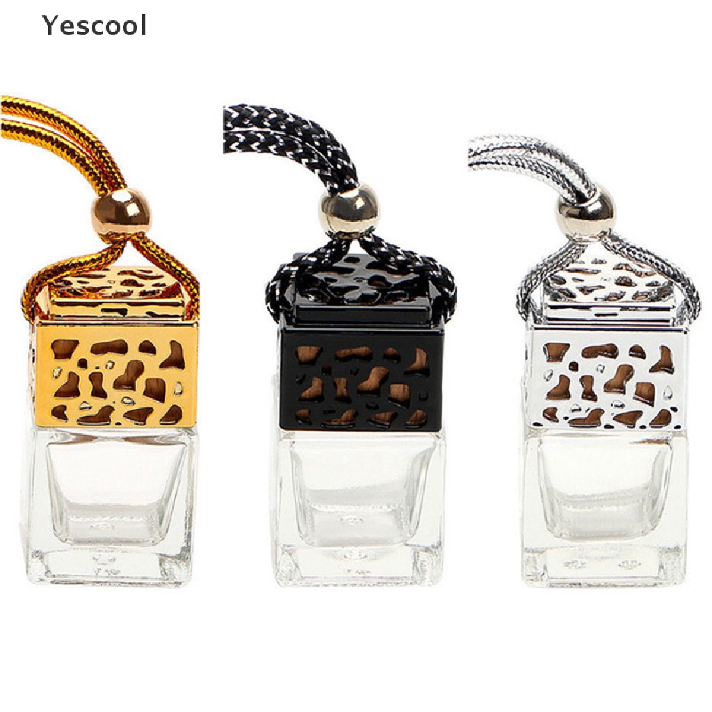 Yescool Botol Kaca Kosong Diffuser Parfum Untuk Ornamen Kaca Spion Mobil