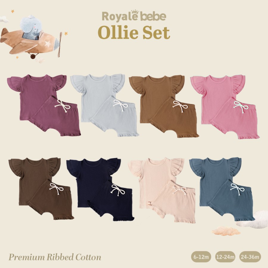 Royale Bebe Setelan Ollie Set / Harlem Set GRUP 2 Baju Anak SIZE KECIL