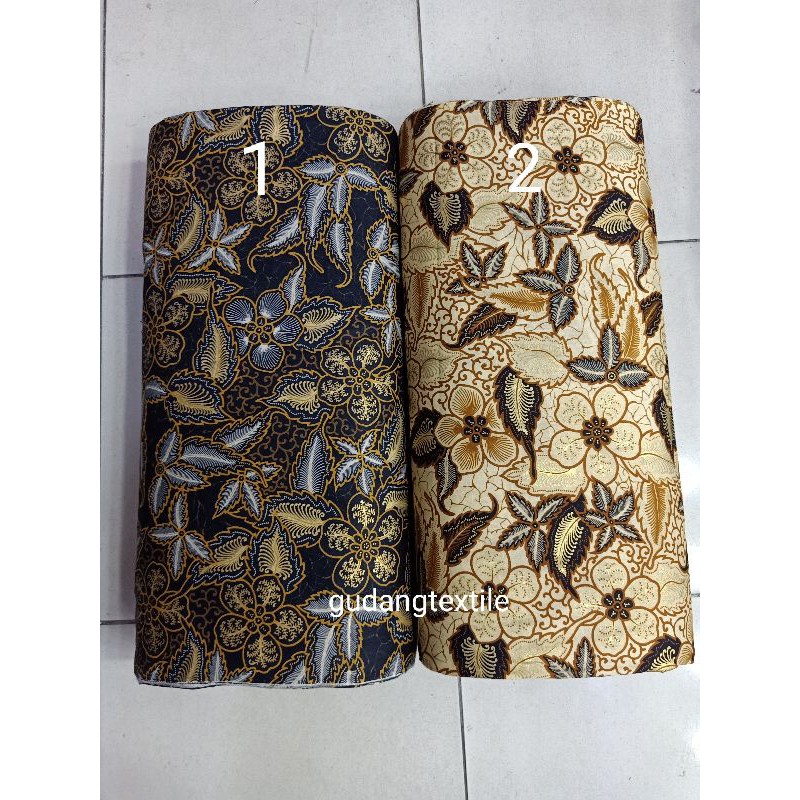 kain batik katun prada/kain batik katun halus/kain batik katun meteran murah