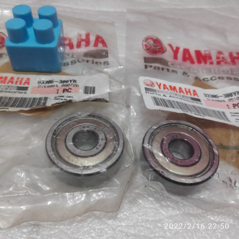 1 SET LAHER BEARING RODA DEPAN MIO SPORTY SMILE F1ZR MIO J GT FINO SOUL NOUVO JUPITER Z NMAX AEROX ORIGINAL