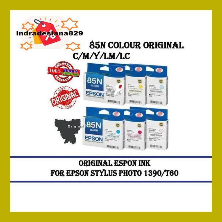 

Indr0Dpp Tinta Epson 85N Epson 1390/T60 All Colour - Hitam 8D6Indrr