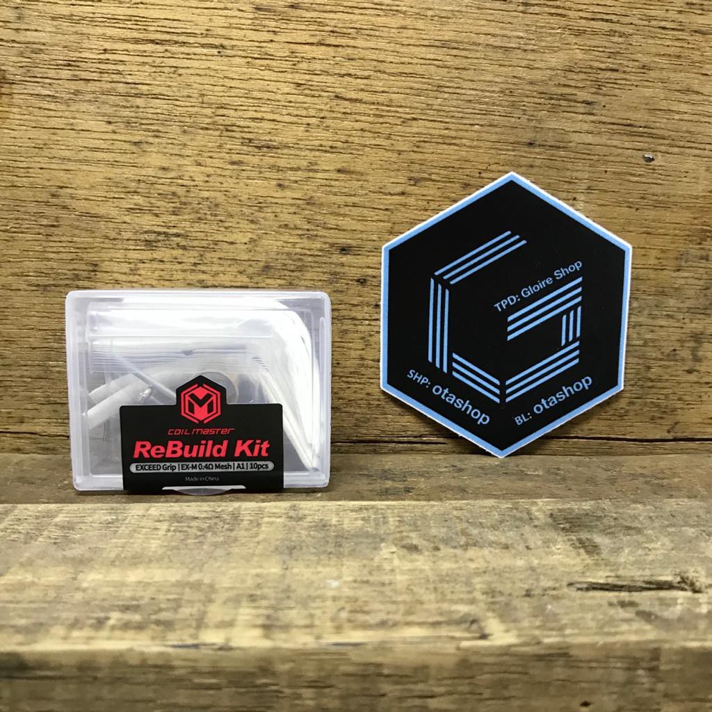 [RBK EXCEED 0.4] Coil Master Rebuild Kit EXCEED Grip Ex-M 0.4 ohm Mesh Coil Kanthal A1 pod pods