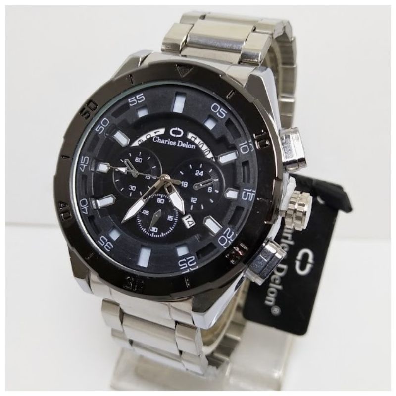 SS.id READY JAM TANGAN PRIA CHARLES DELON TANGGAL AKTIF.