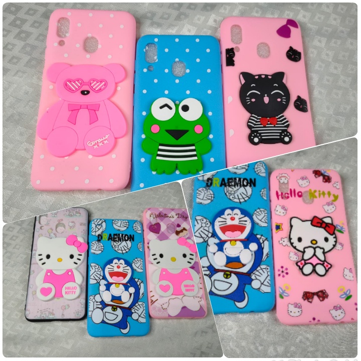 SOFT CASE TIMBUL KACA KARAKTER REDMI S2