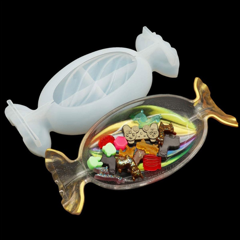 Siy Candy Tray Mold Storage Box Cetakan Resin Untuk Resin Casting Cetakan Resin Epoxy Besar Untuk Batu Akik Buatan Lembaran