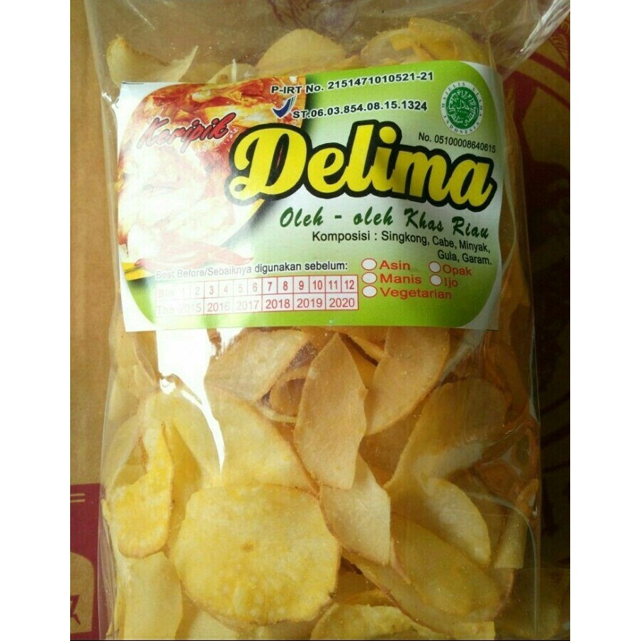 

Keripik singkong jagung manis delima