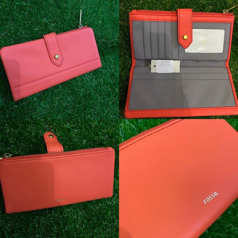FOSSIL LAINIE CORAL LINE CLUTCH