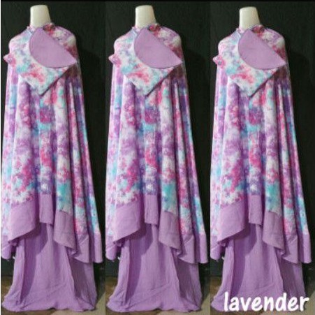 mukena bali rayon tie die/ mukena jumbo rempel khas bali