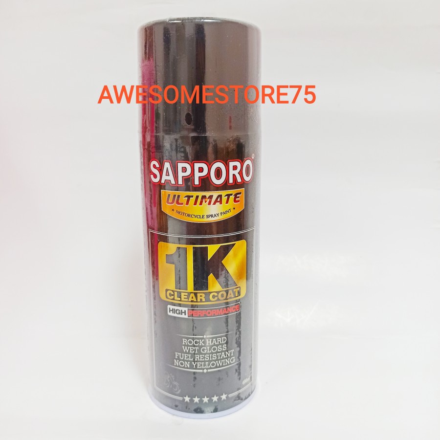 SAPPORO ULTIMATE ** K81 CLEAR PU 1 K COAT GLOSS KILAT Cat Semprot