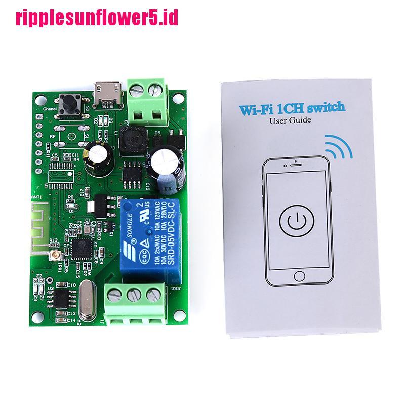 Sonoff Relay WiFi Nirkabel Kontrol APP 5V-12V